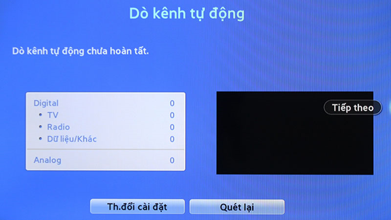 Giao diện dò kênh